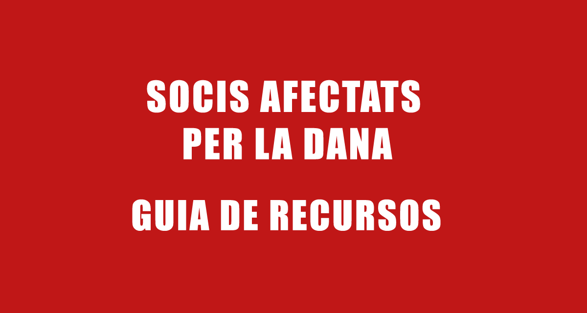 GUIA DE RECURSOS PER A AFECTATS PER LA DANA